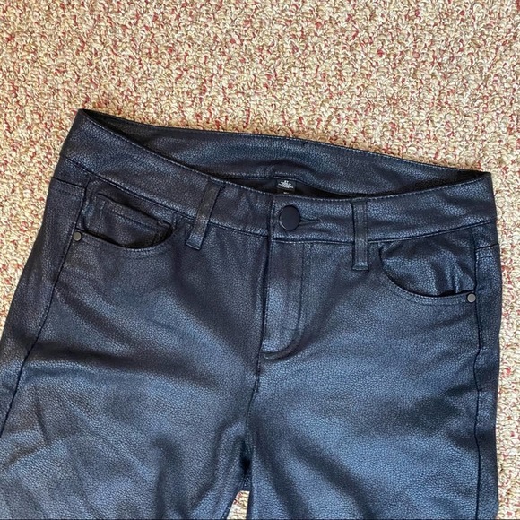 Design Lab Black Faux Leather Pants 27 - Picture 4 of 4